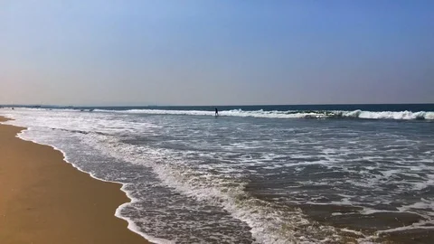 Wave on Beach Video stock 95768948