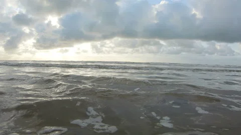 Wave on the beach Stock Footage 98662390