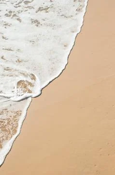 Wave on beach Stockfoto's