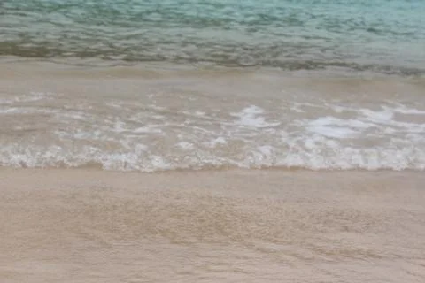 The wave in the beach Stock Photos