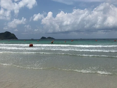 Wave on the beach. Thailand. 스톡 동영상 74608490