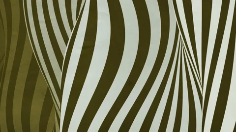 Wave bend loop animation. Vertical lines patterns motion background. 3d render Stock-Footage 121515310