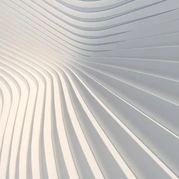 Wave bend white abstract background surface. Digital illustration. 3d renderi 스톡 일러스트