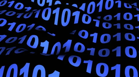 Wave of binary code Stock Footage 41544346