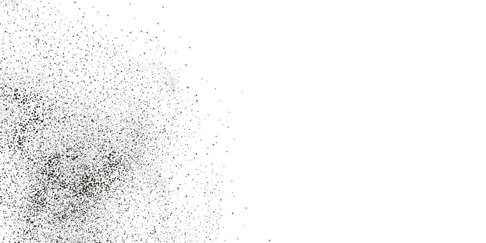 A wave of black dots with a sandy texture. An abstract, grainy background f.. Stock Illustration