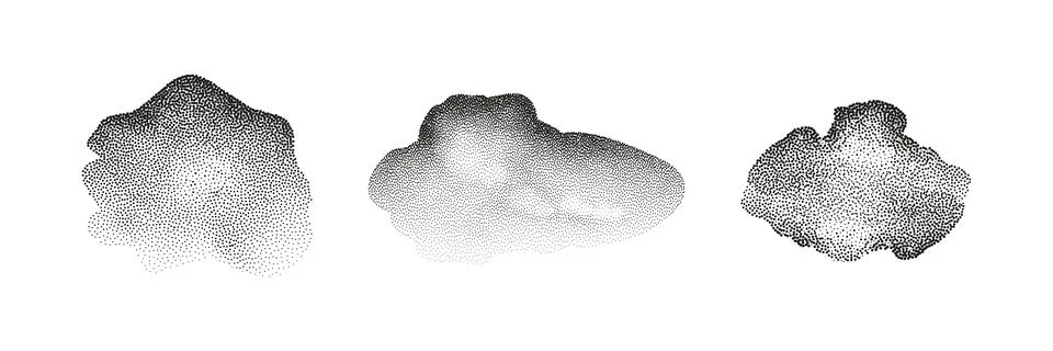 A wave of black dots with a sandy texture. An abstract, grainy background f.. Stock Illustration