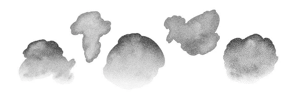 A wave of black dots with a sandy texture. An abstract, grainy background f.. Stock Illustration
