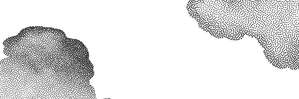 A wave of black dots with a sandy texture. An abstract, grainy background f.. Stock Illustration