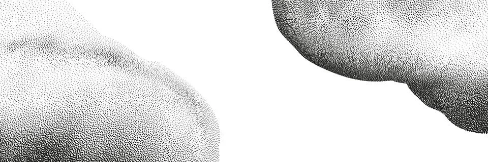 A wave of black dots with a sandy texture. An abstract, grainy background f.. Stock Illustration