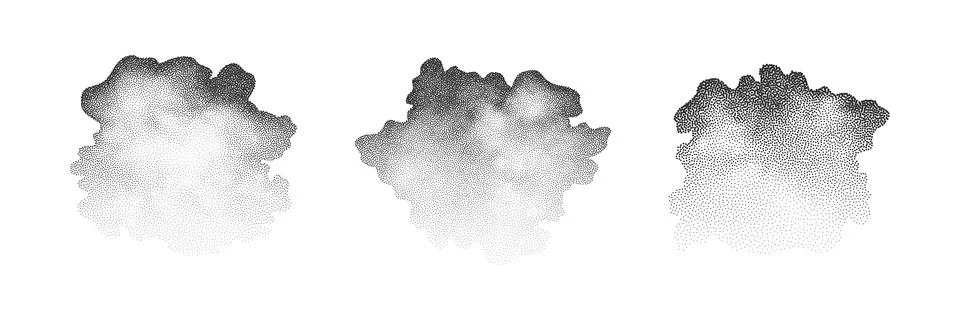 A wave of black dots with a sandy texture. An abstract, grainy background f.. Stock Illustration