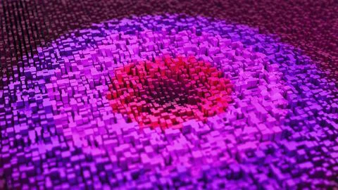 Wave of blocks 스톡 일러스트