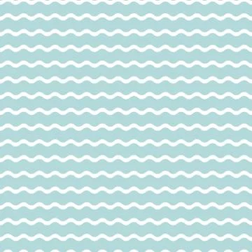 Wave blue background, seamless pattern. Vector Illustrazione stock