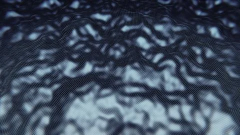 Wave blue light color background, made of intersecting geometric figures, vin 스톡 일러스트