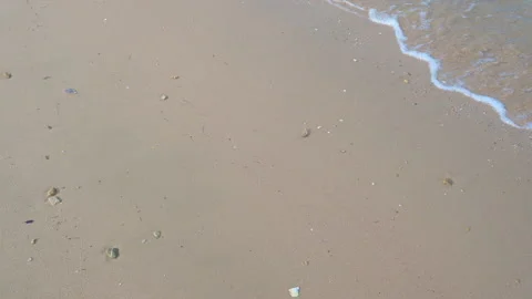 Wave with blue ocean beach. Video stock 147701826