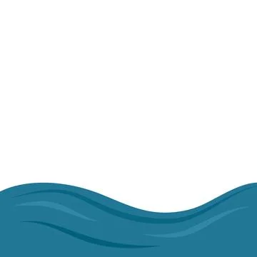 Wave blue sea Stock Illustration