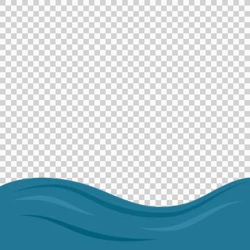 Wave blue sea Stock Illustration
