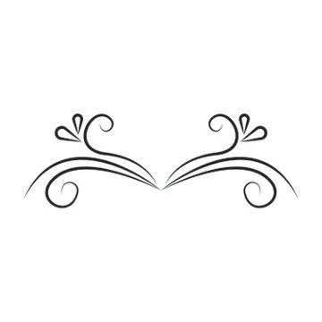 Wave border ornament Stock Illustration