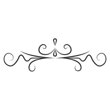 Wave border ornament Stock Illustration