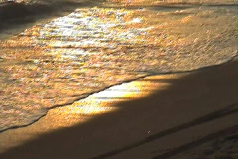 Wave break sunset Stock Footage 368023