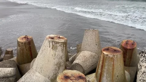 Wave Breaker Stock Footage 243901323