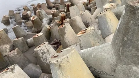 Wave Breaker Stock Footage 243901563