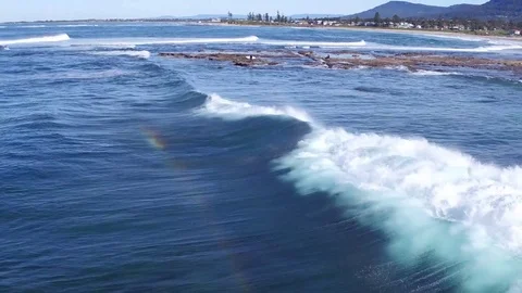 Wave breaking Stock Footage 72610430