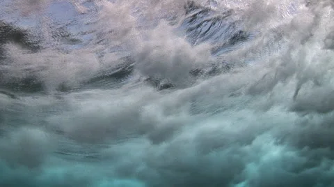 Wave Breaking Over Reef Stock Footage 53329850