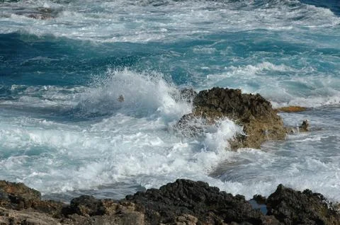 Wave breaking Stock Photos