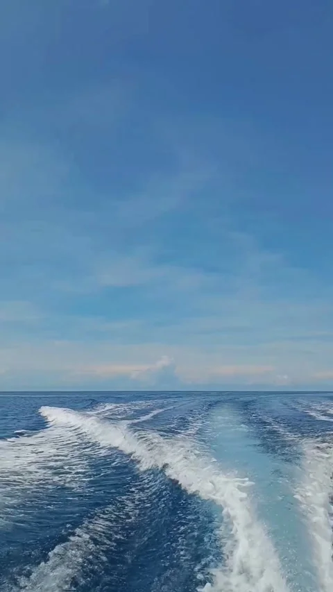 Wave breaking in sea Stock Footage 240631597