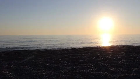 Wave Breaking Slow Motion on Rocks. Slow Sea Waves Near the Shore. Stock Footage 201879236