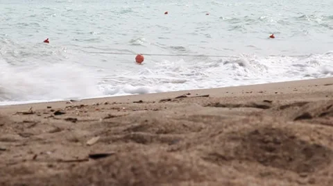 Wave breaks about coast Vídeo Stock 7747821