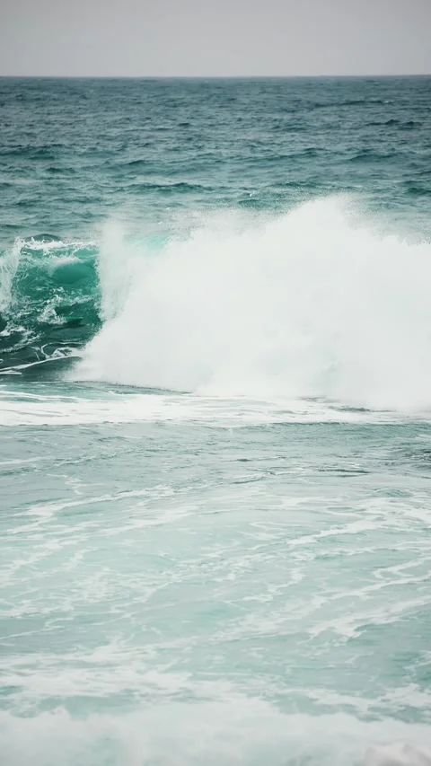 Wave breaks on the shore Stock Footage 315303459