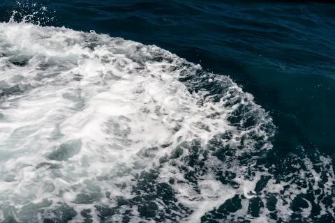 Wave bubble in the sea Stock Photos
