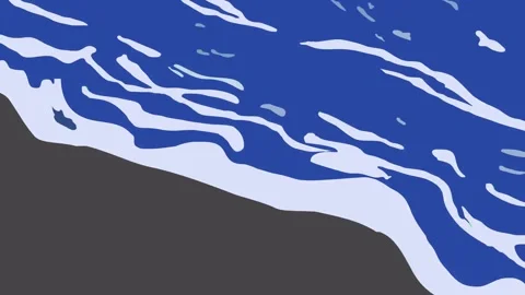 Wave cartoon video Video stock 291410146