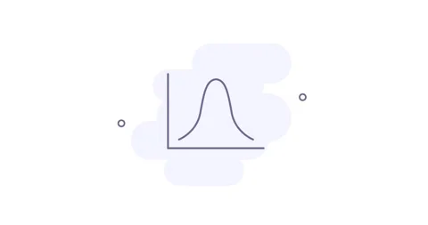 wave chart 2d animated outline icon | Stock Video | Pond5