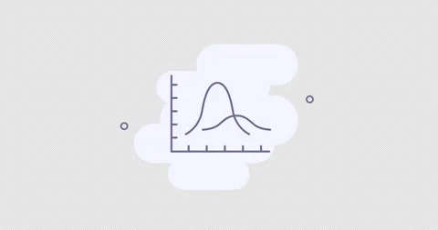 wave chart 2d animated outline icon | Stock Video | Pond5