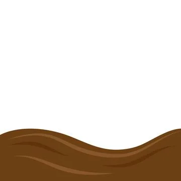 Wave chocolate Stock Illustration