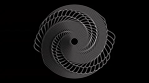 Wave of Circle 2 4K Video stock 277242203