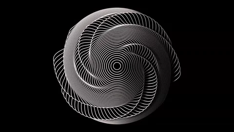 Wave of Circle 3 4K Stock Footage 277242201