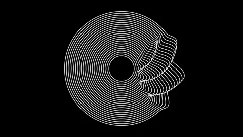 Wave of Circle 4K Stock Footage 277242064