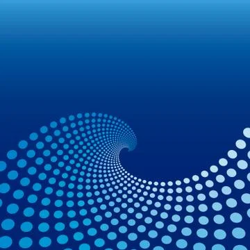 Wave circle background Иллюстрация