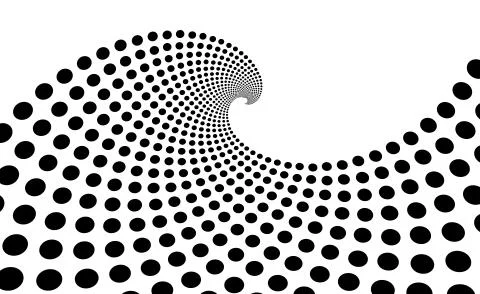 Wave circle background Illustration