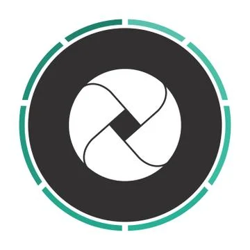 Wave circle computer symbol イラスト素材