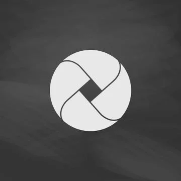 Wave circle computer symbol Stock Illustration