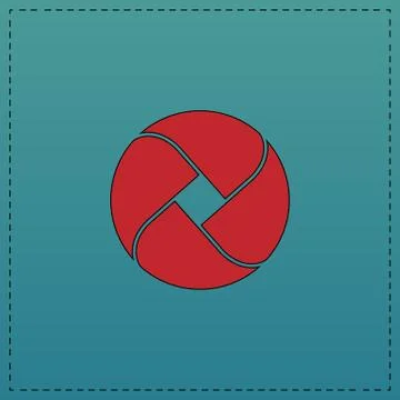 Wave circle computer symbol Stock Illustration