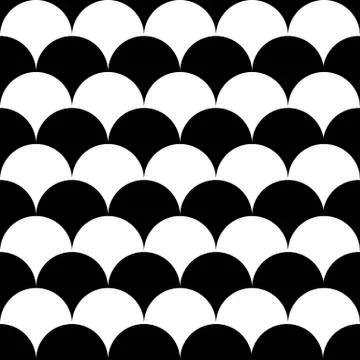 Wave circle seamless Stock Illustration