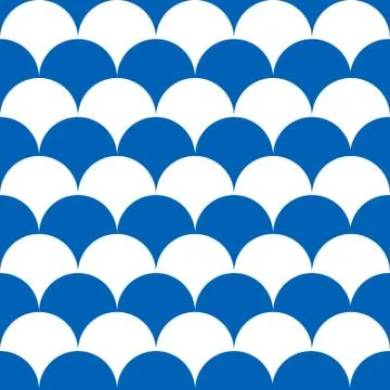 Wave circle seamless Stock Illustration