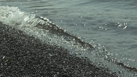 Wave close shot Video stock 38468462