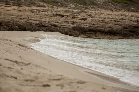 Wave on the coast of Mallorca Foto stock