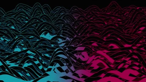 Wave color 13 動画素材 172200456